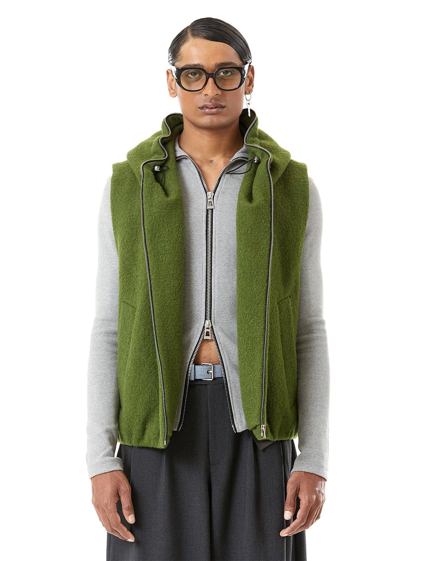 Wool Hooded Vest