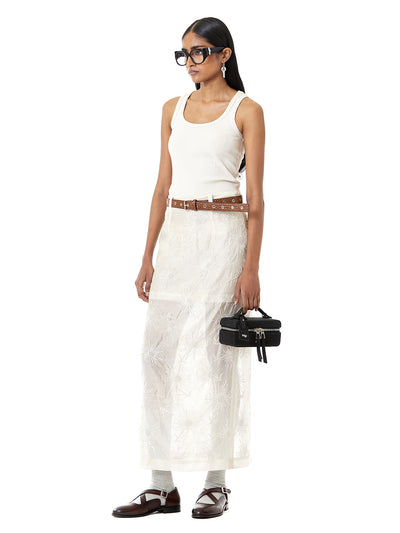 Handcrafted Sheer Skirt