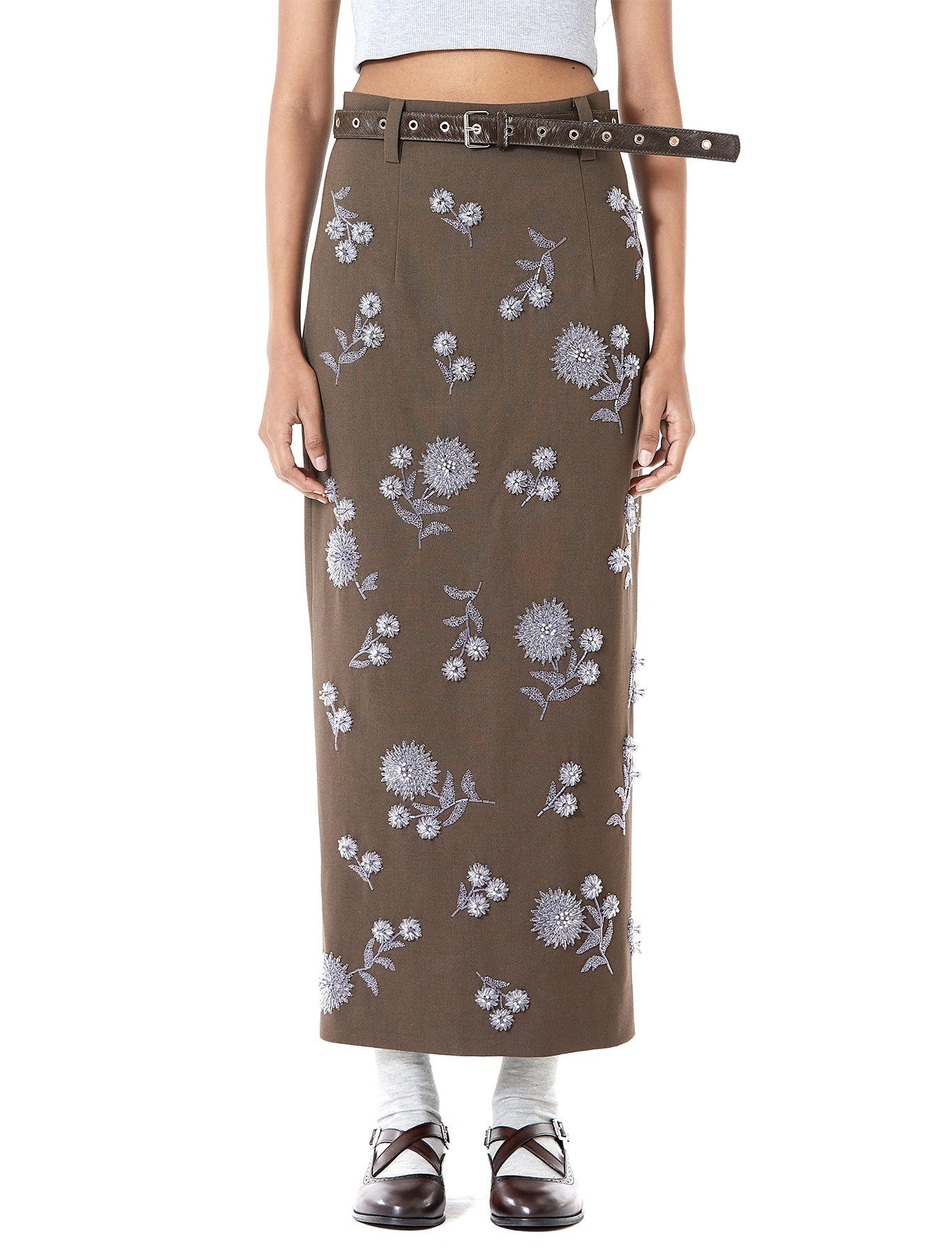 Handcrafted Marigold Midi Skirt