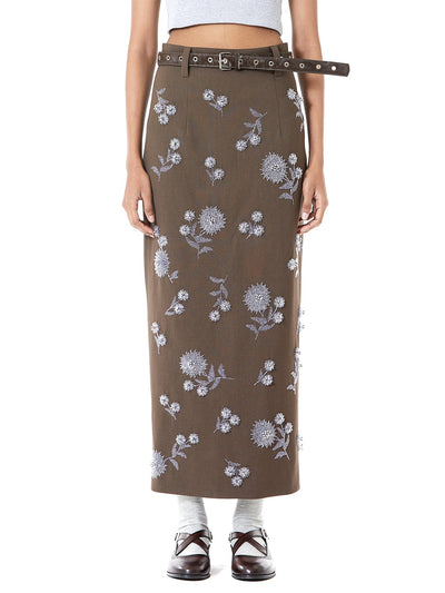Handcrafted Marigold Midi Skirt