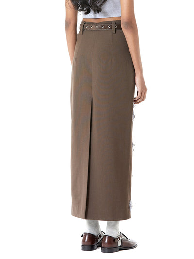 Handcrafted Marigold Midi Skirt