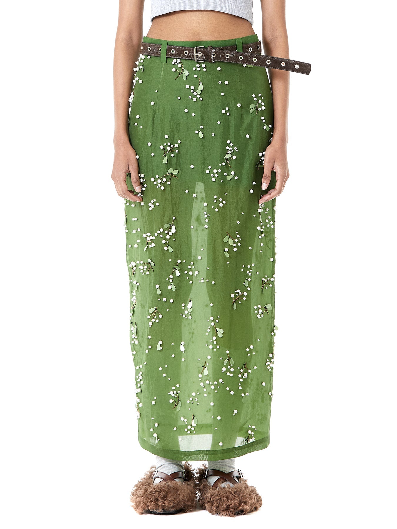 Handcrafted Sheer Silk Skirt