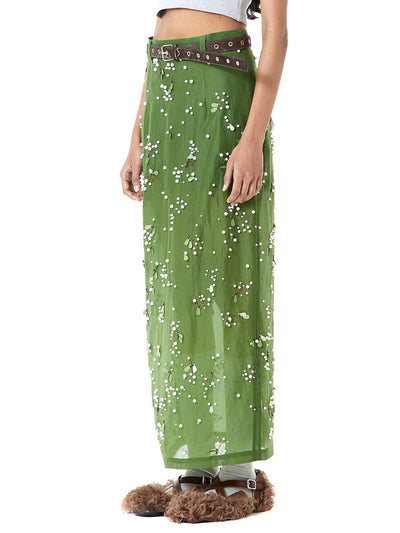 Handcrafted Sheer Silk Skirt