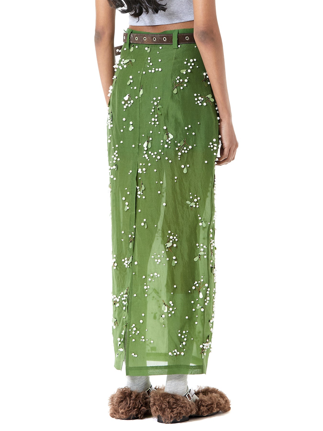 Handcrafted Sheer Silk Skirt