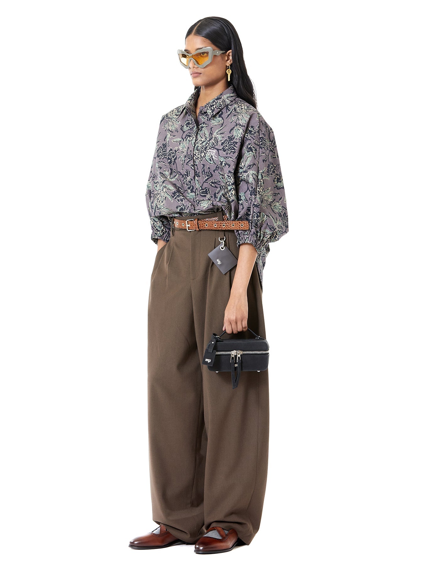 Ajrakh Print Polo Batwing Shirt