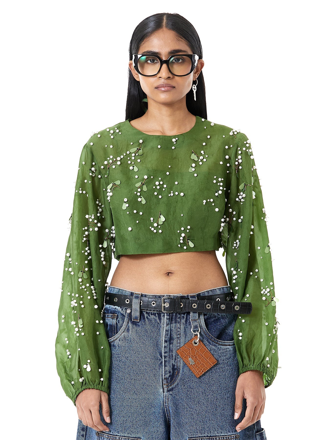 Handcrafted Jasmine Cropped blouse