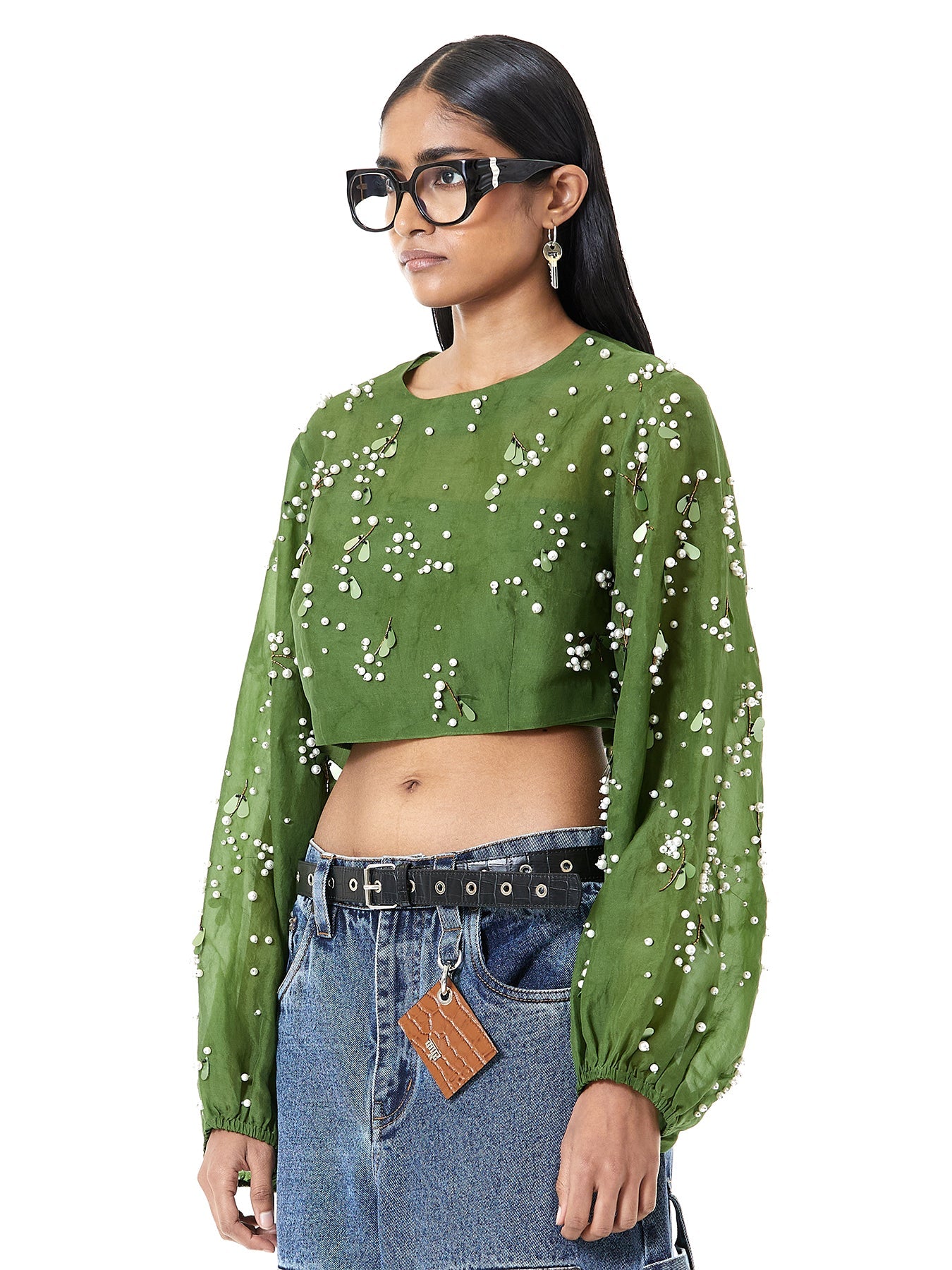 Handcrafted Jasmine Cropped blouse