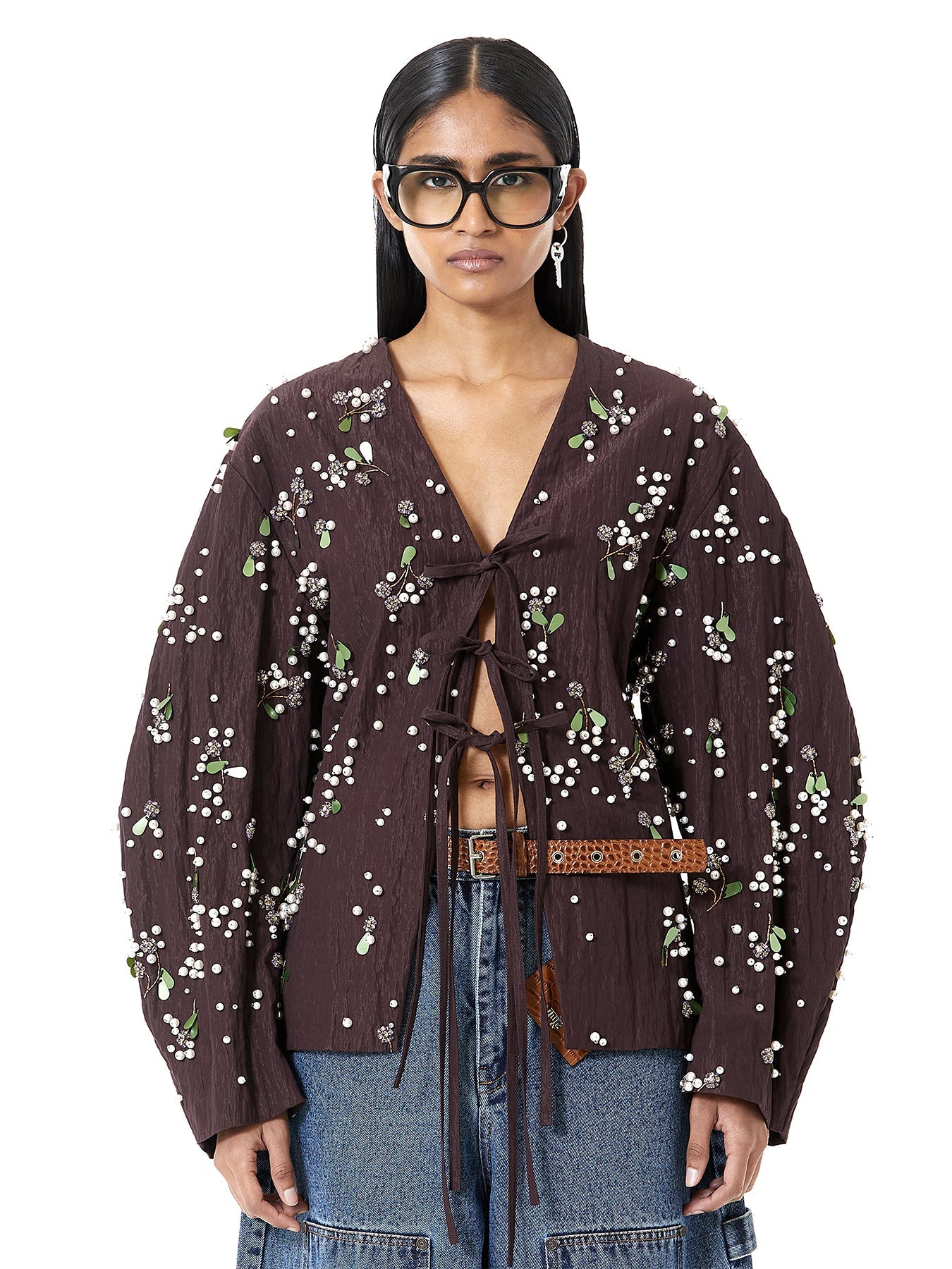 Handcrafted Jasmine Tie-up Jacket