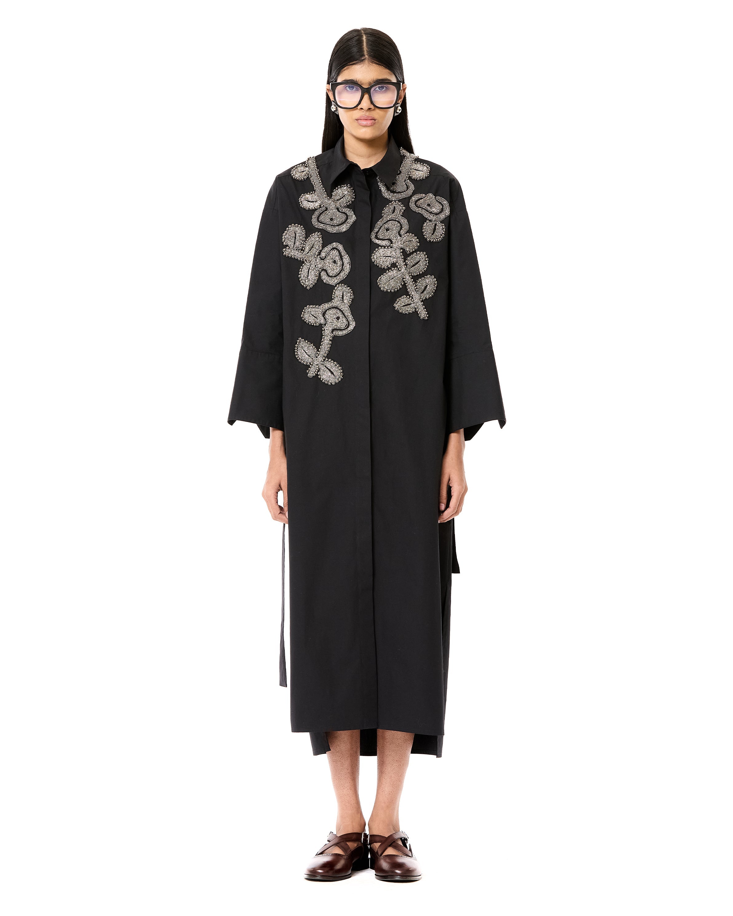 Handcrafted Belted Shirt Dress