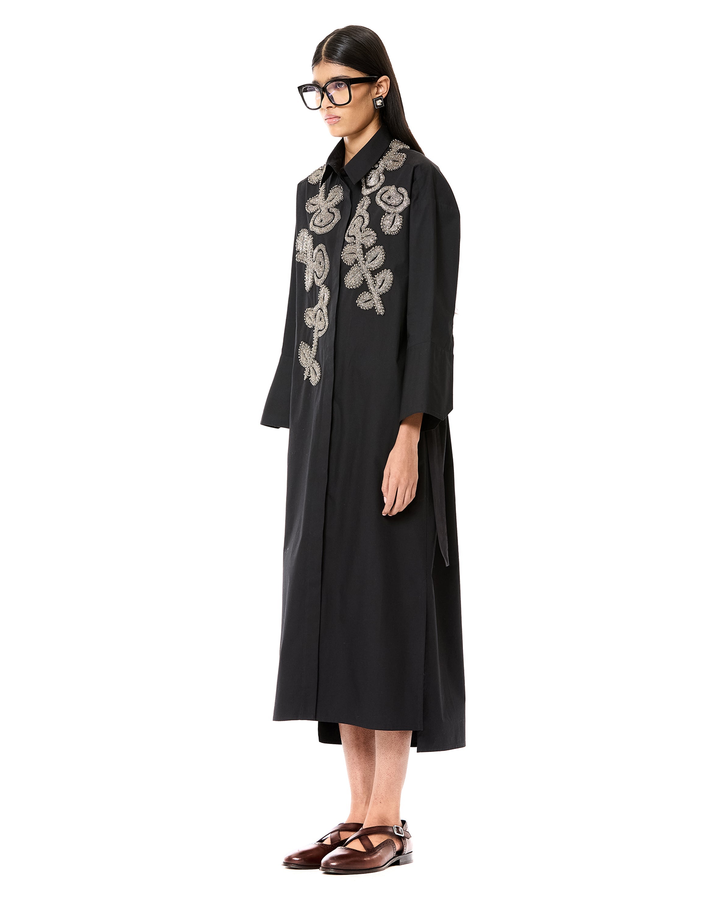 Handcrafted Belted Shirt Dress