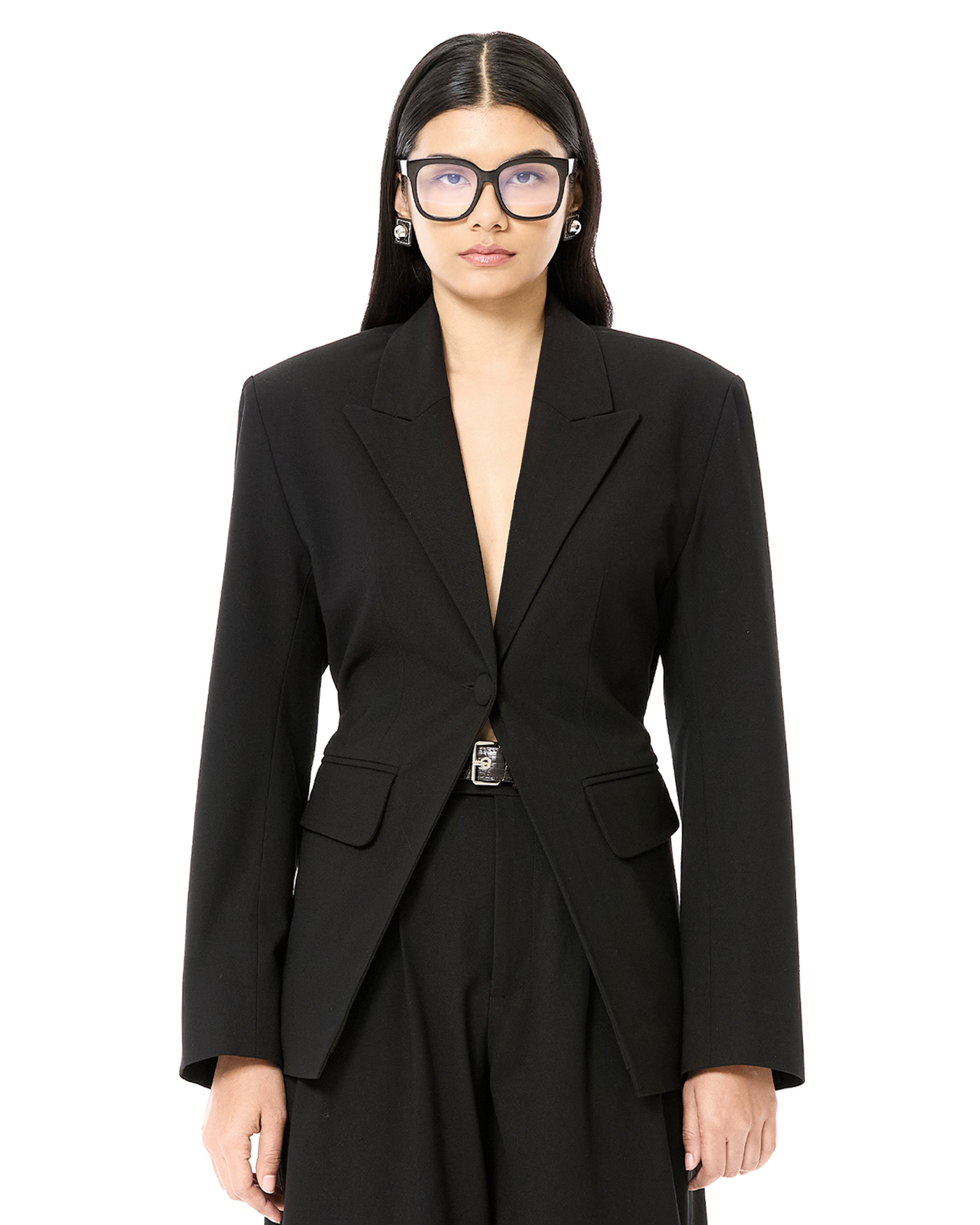 Cinched Suiting Blazer