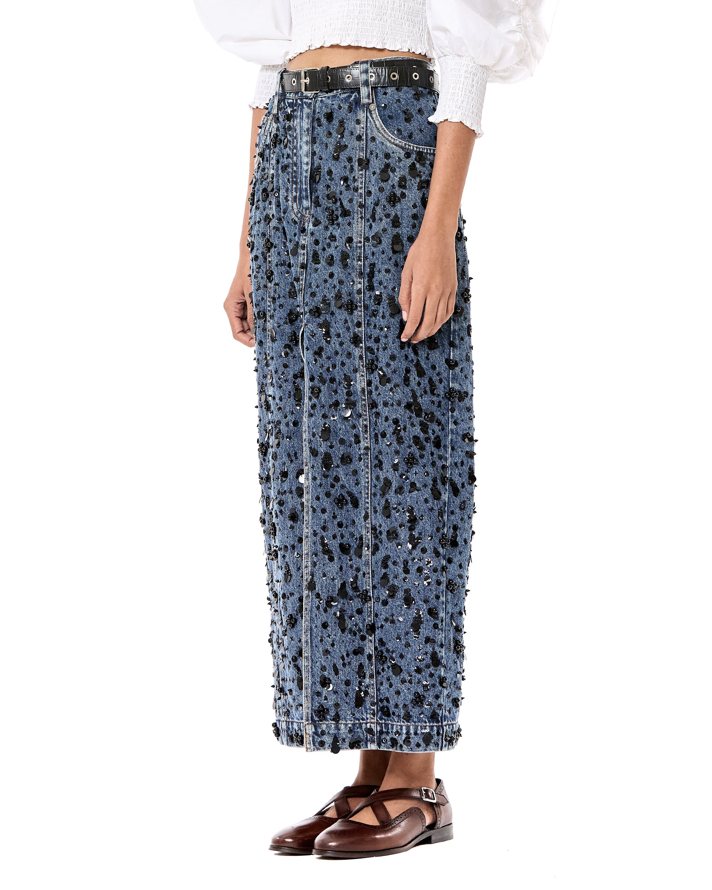 Handcrafted Slit Skirt