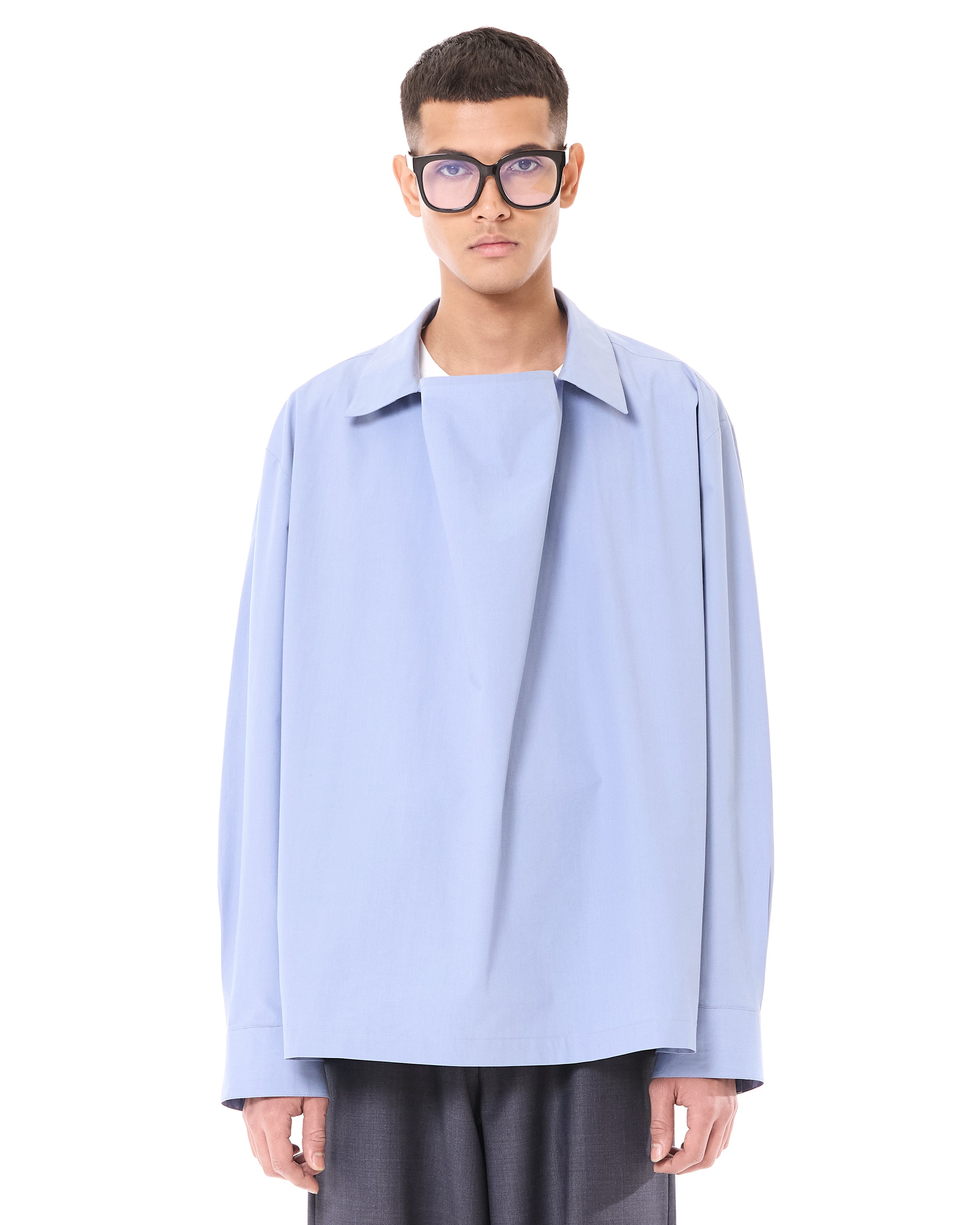 Cowl Neck Polo Shirt