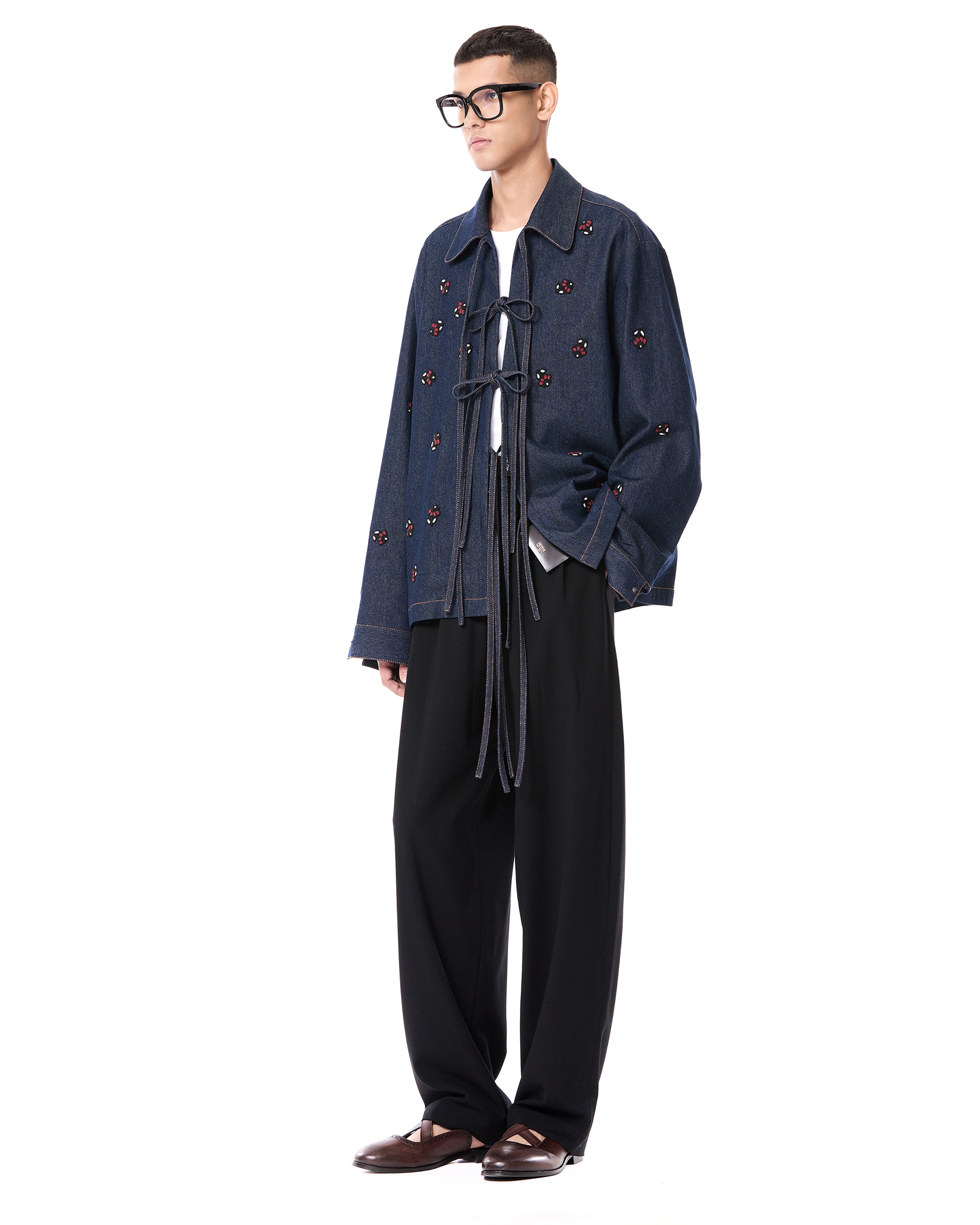Handcrafted Tie-up Shacket