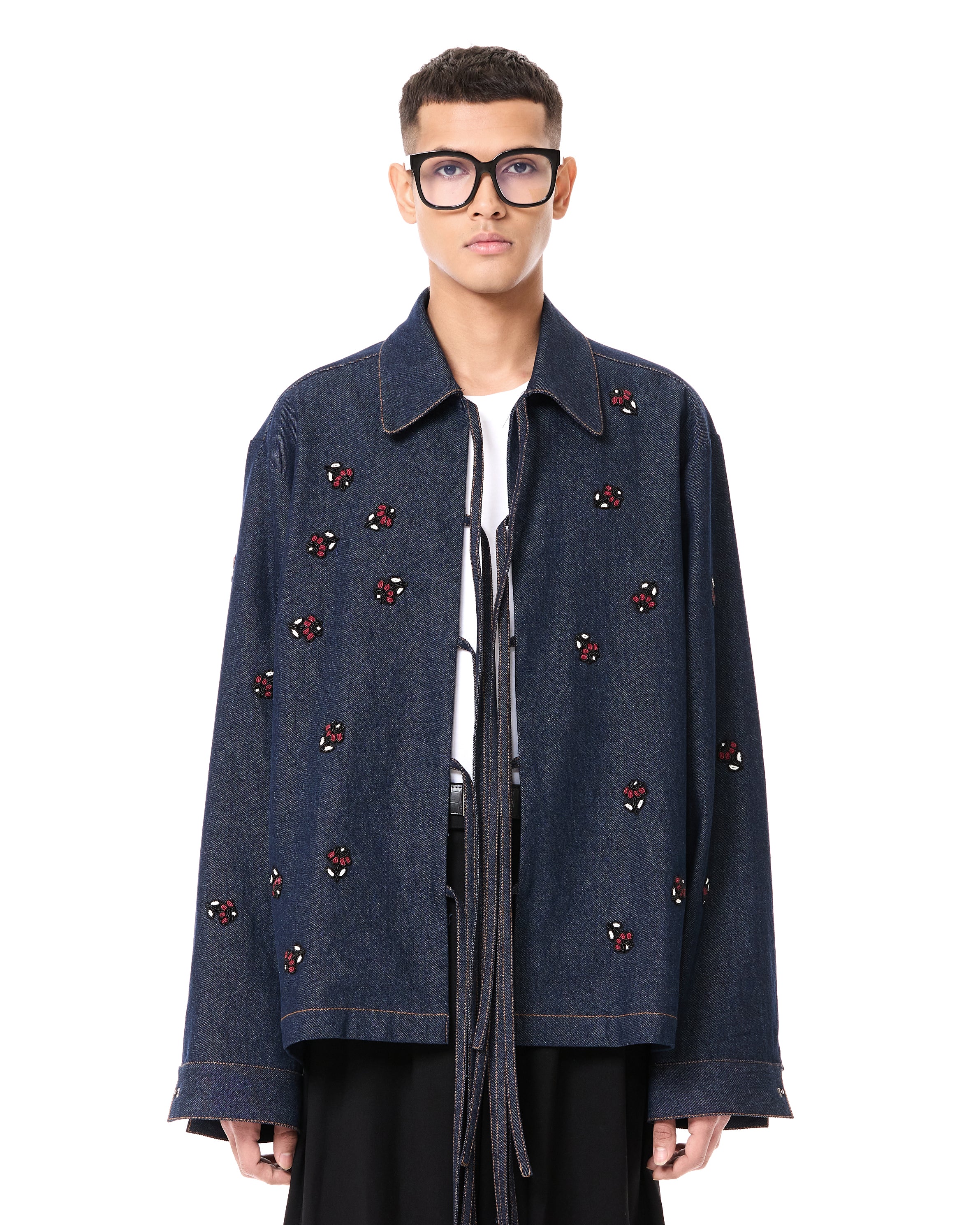 Handcrafted Tie-up Shacket