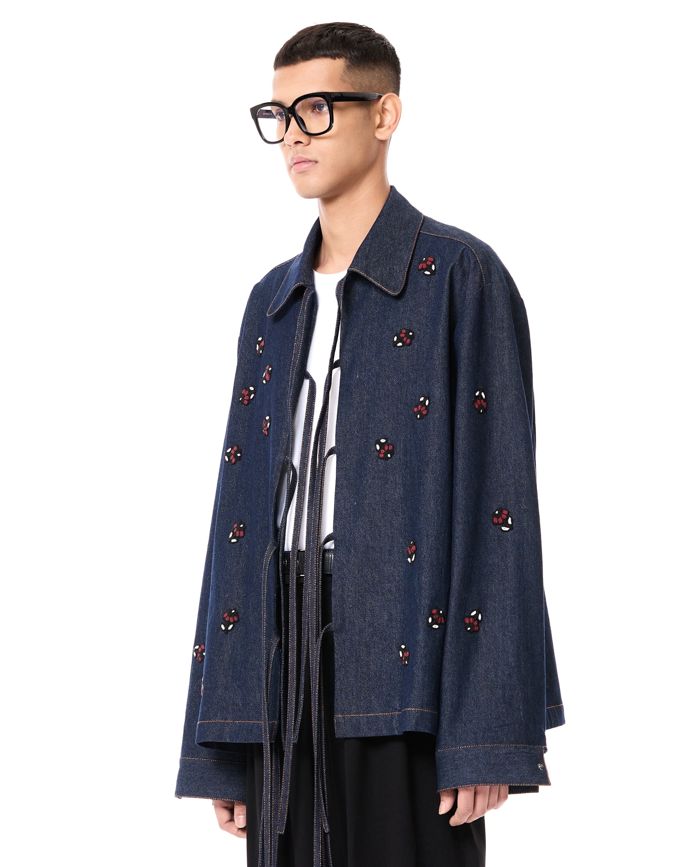 Handcrafted Tie-up Shacket