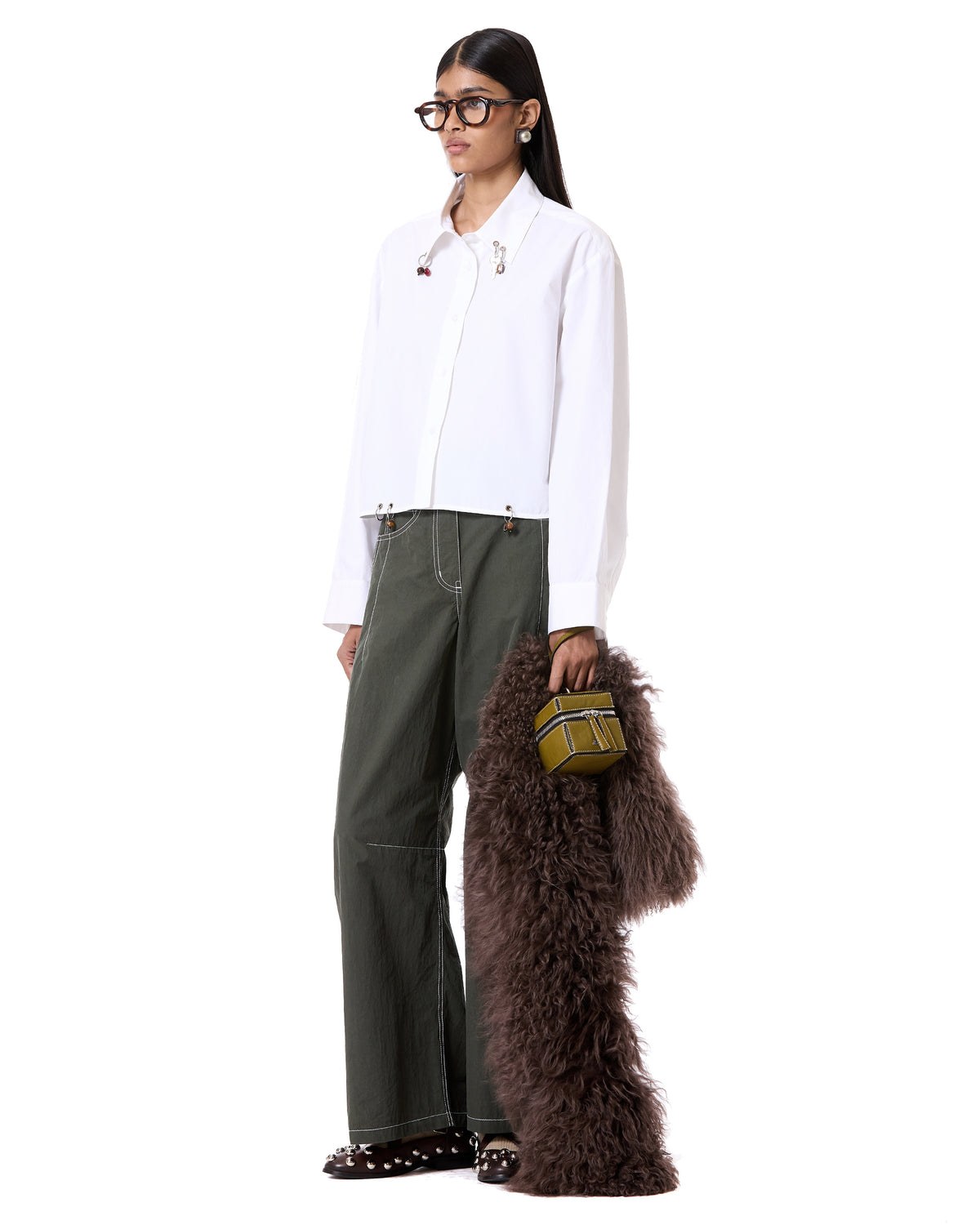 Prieced cropped shirt