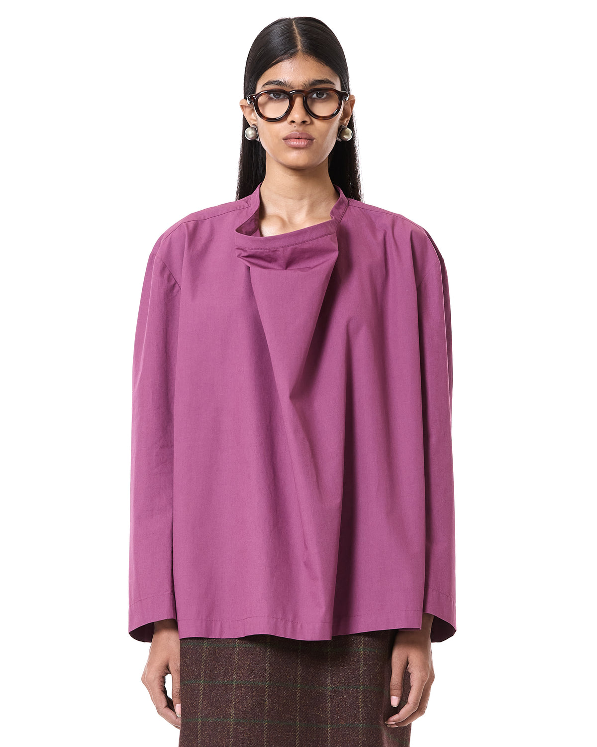 Mandarian Cowl Shirt