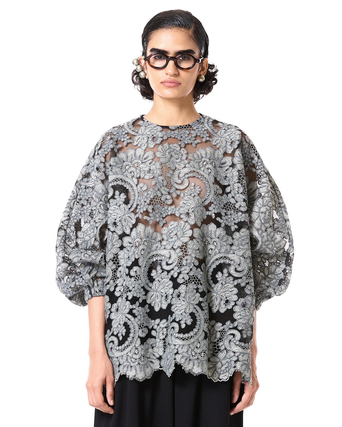 Lace Batwing Shirt