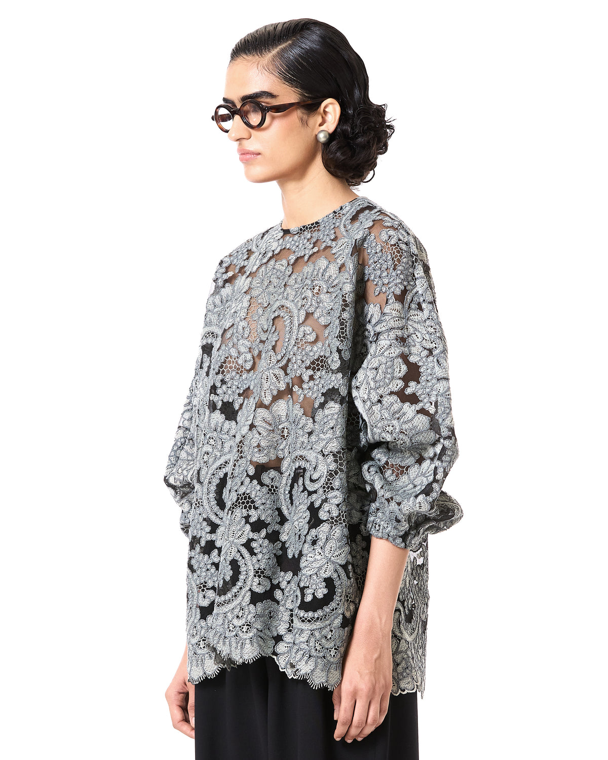 Lace Batwing Shirt