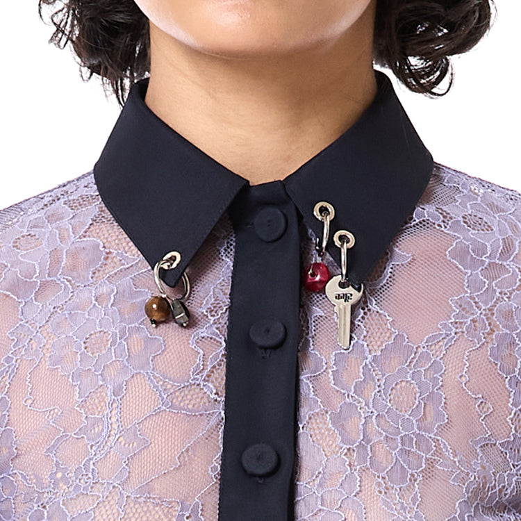 Pierced Lace Polo