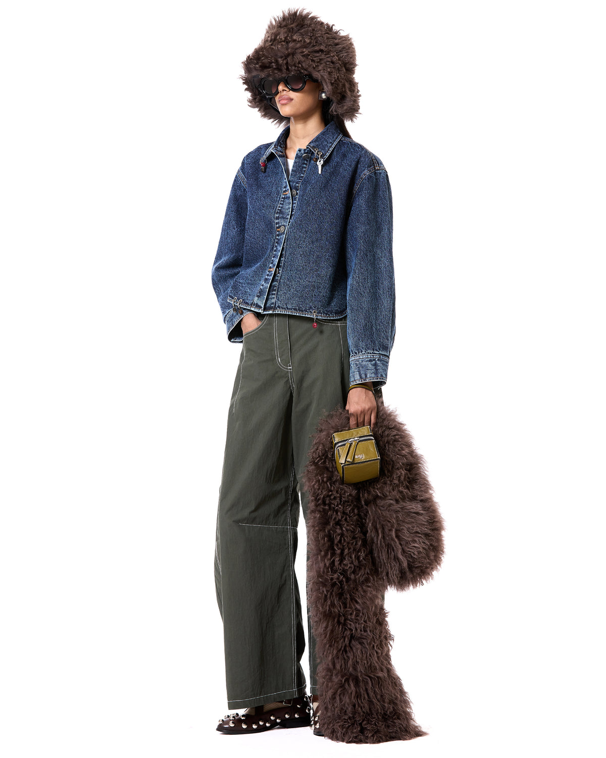 Pierced Cropped Shacket