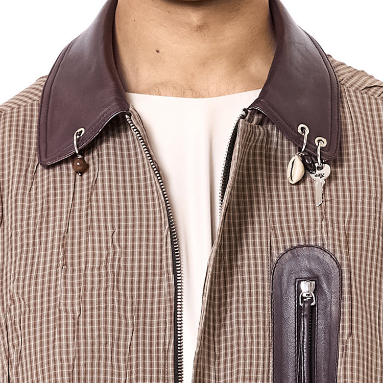 Pierced Bomber Jacket