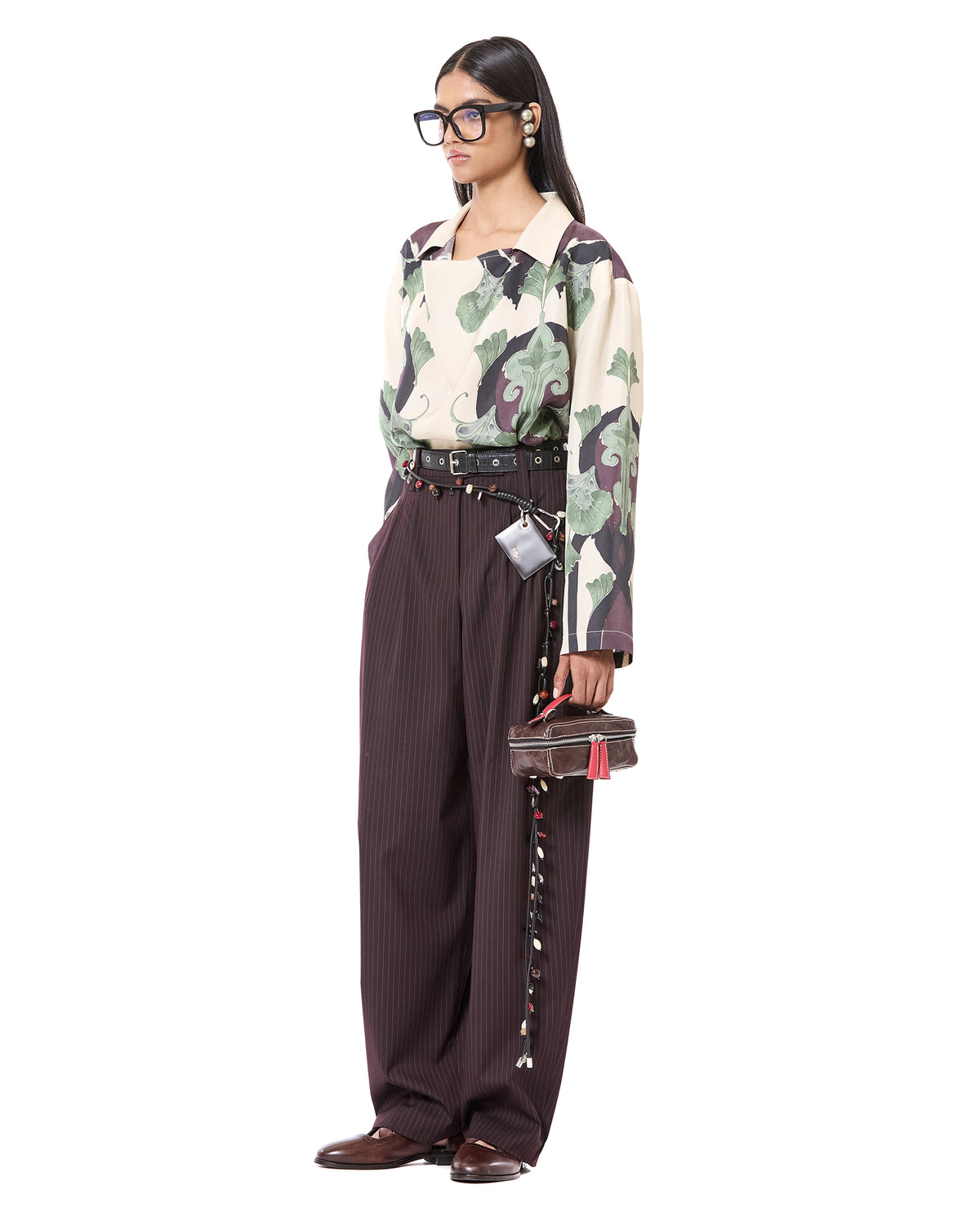 Deco Print Cowl Polo Shirt