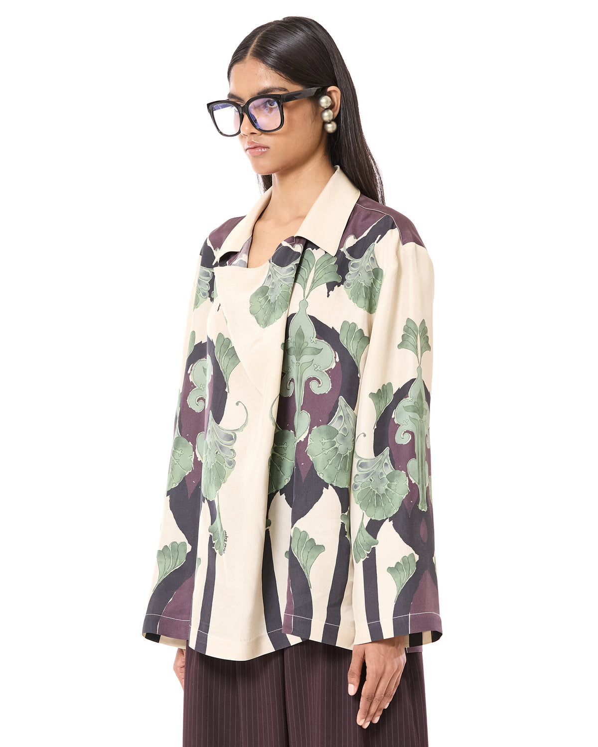 Deco Print Cowl Polo Shirt