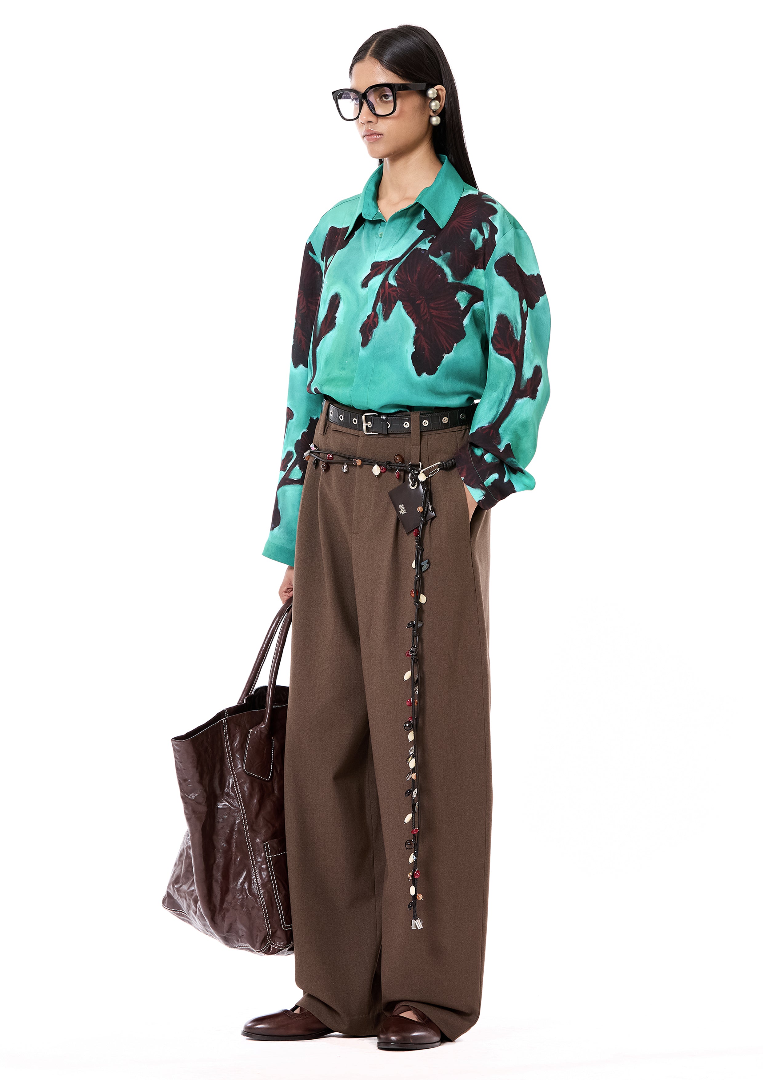 Engineered Print Pajama Shirt