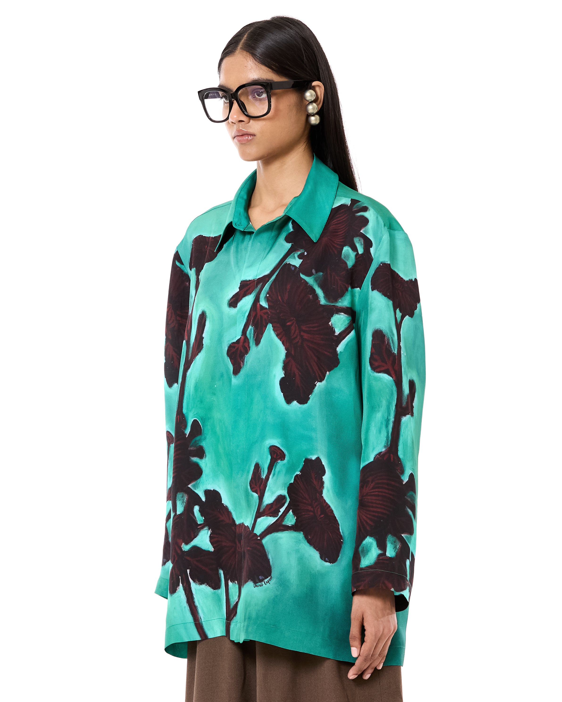 Engineered Print Pajama Shirt