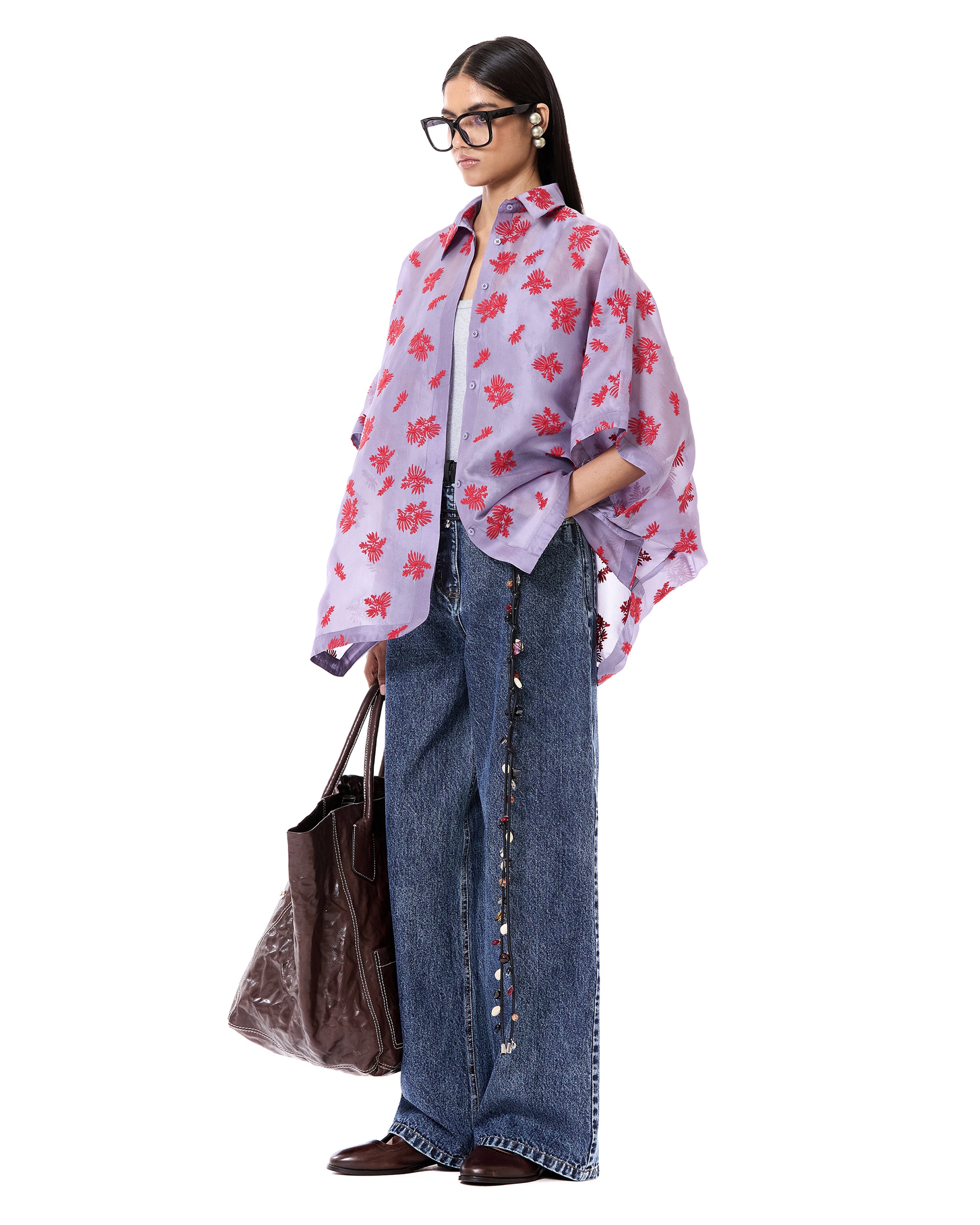Embroidered Half Tent Shirt