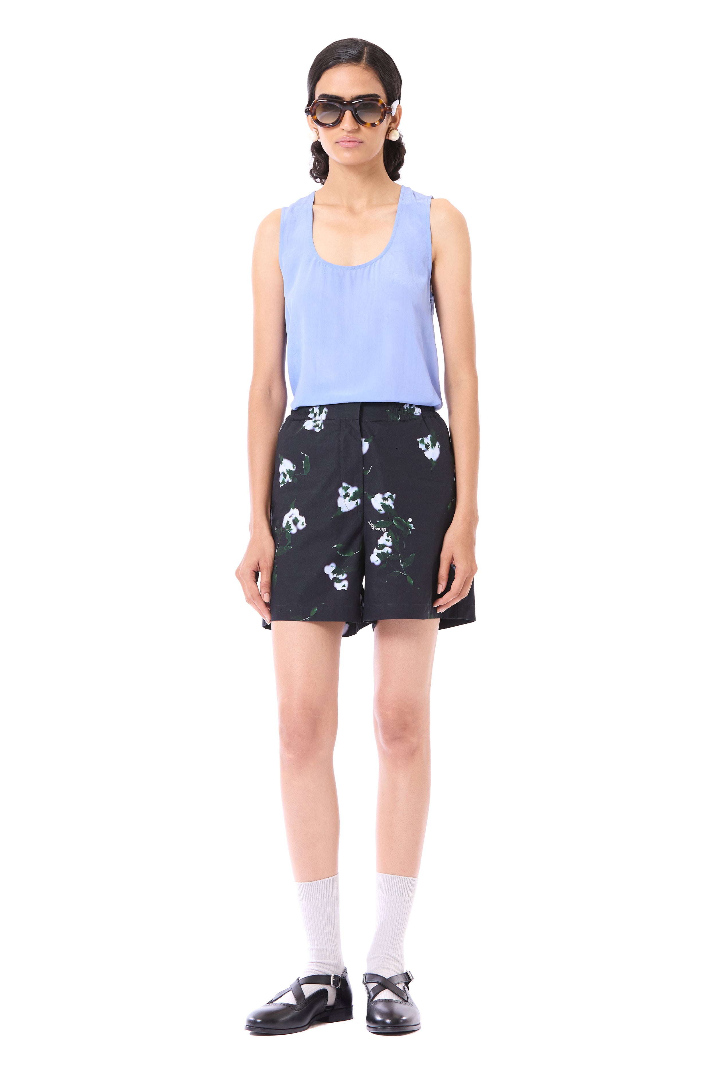 Printed Laced Polo Co-ord Set