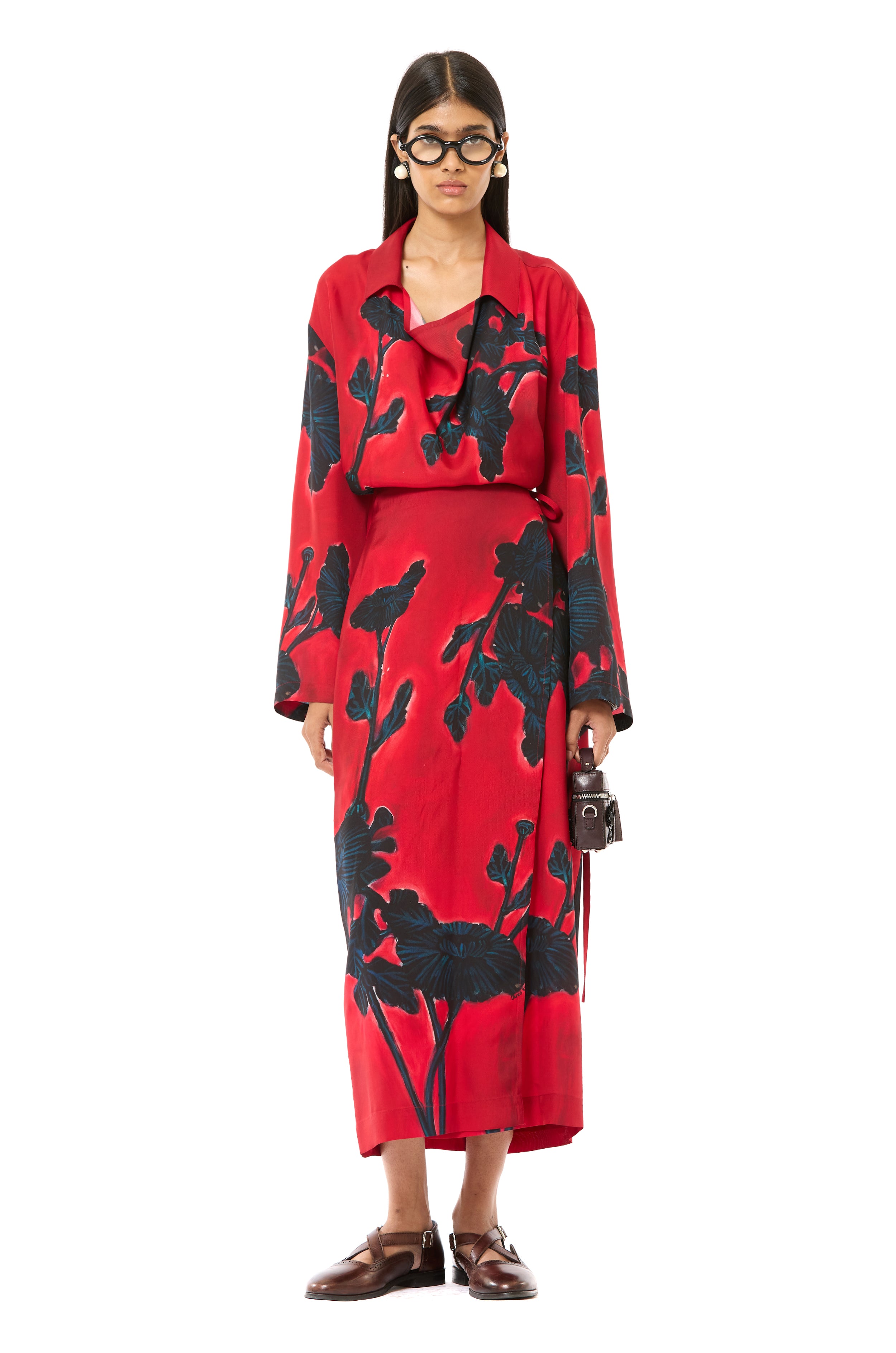 Engineered Draped Co-ord Set