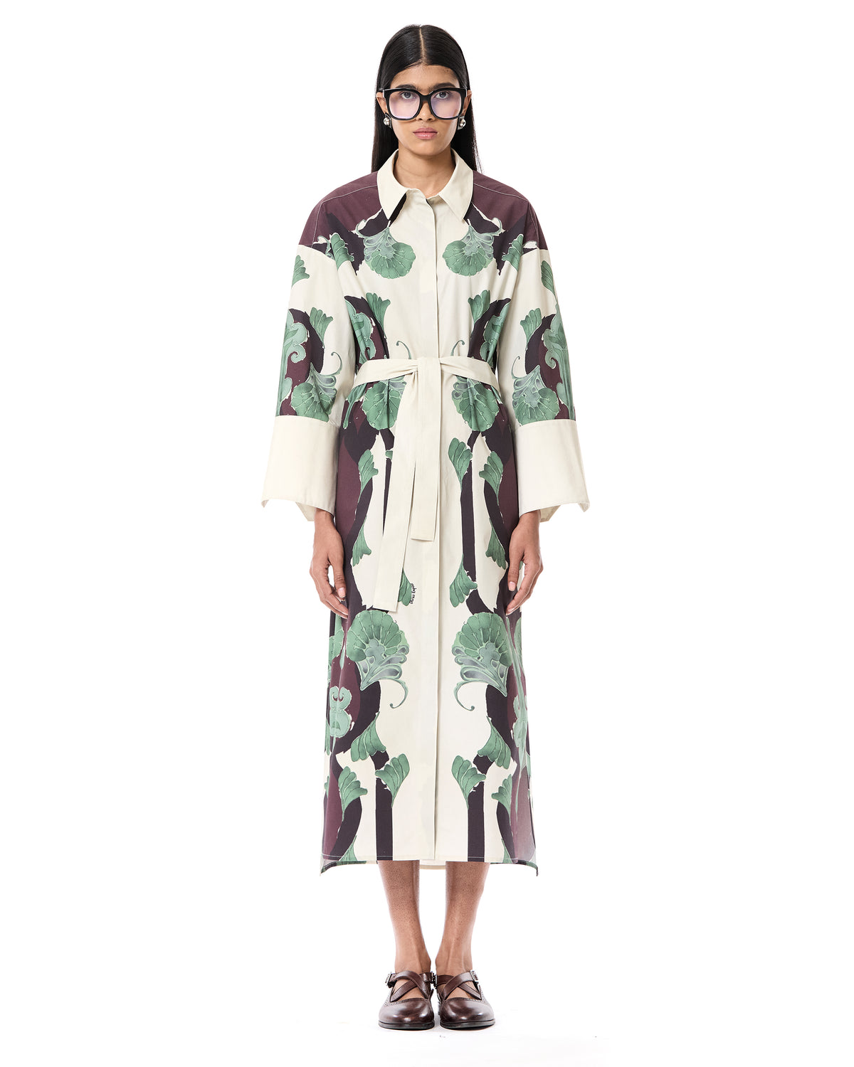 Deco Print Shirt Dress