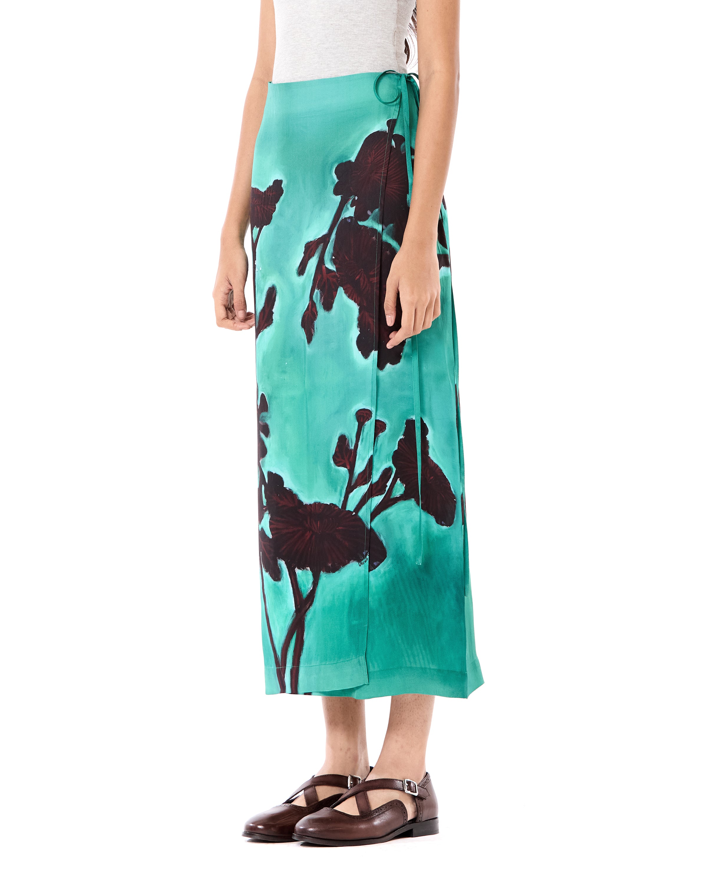 Engineered Wrap Skirt