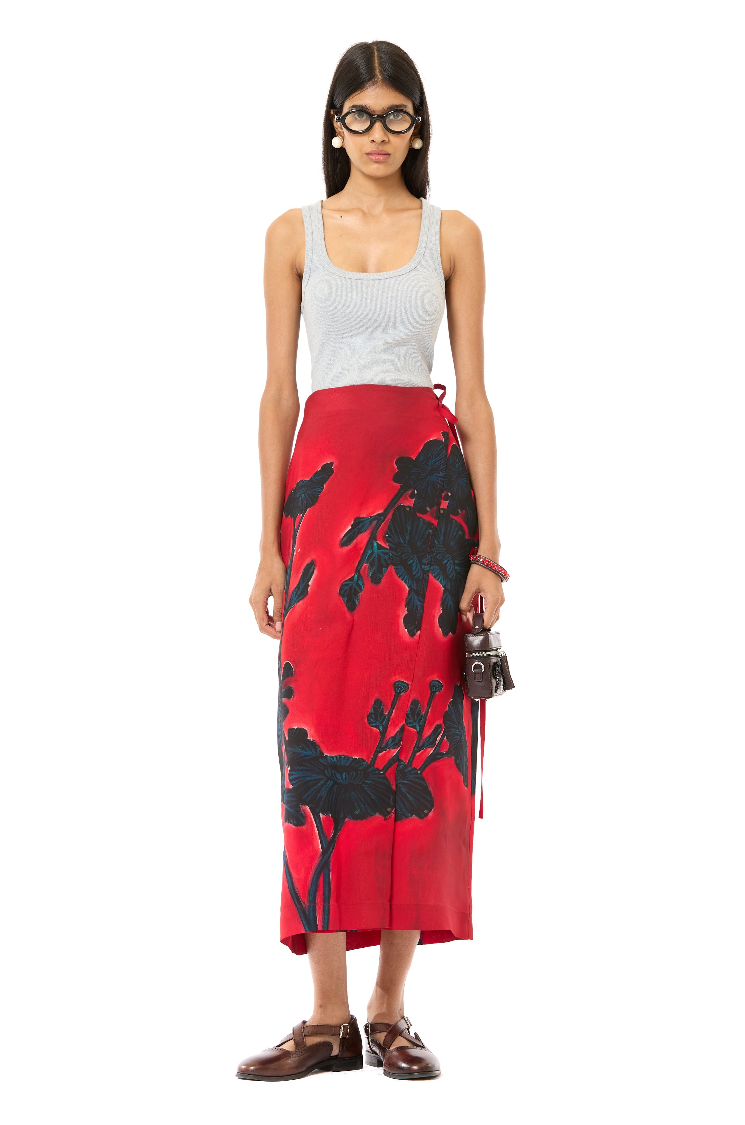 Engineered Wrap Skirt