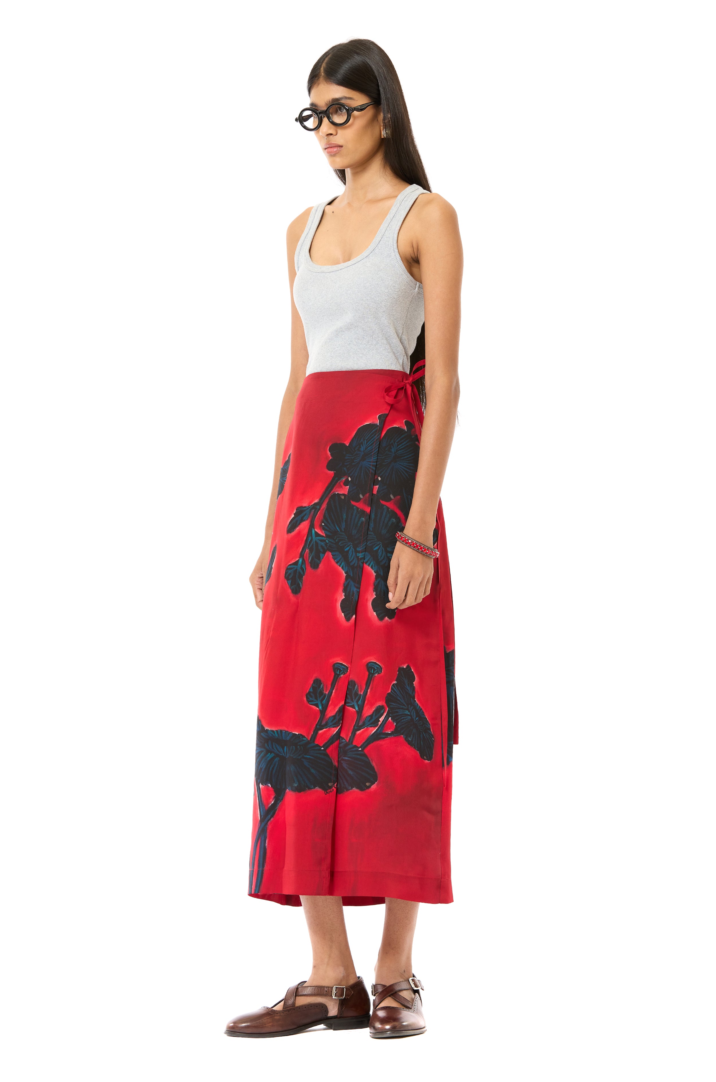 Engineered Wrap Skirt