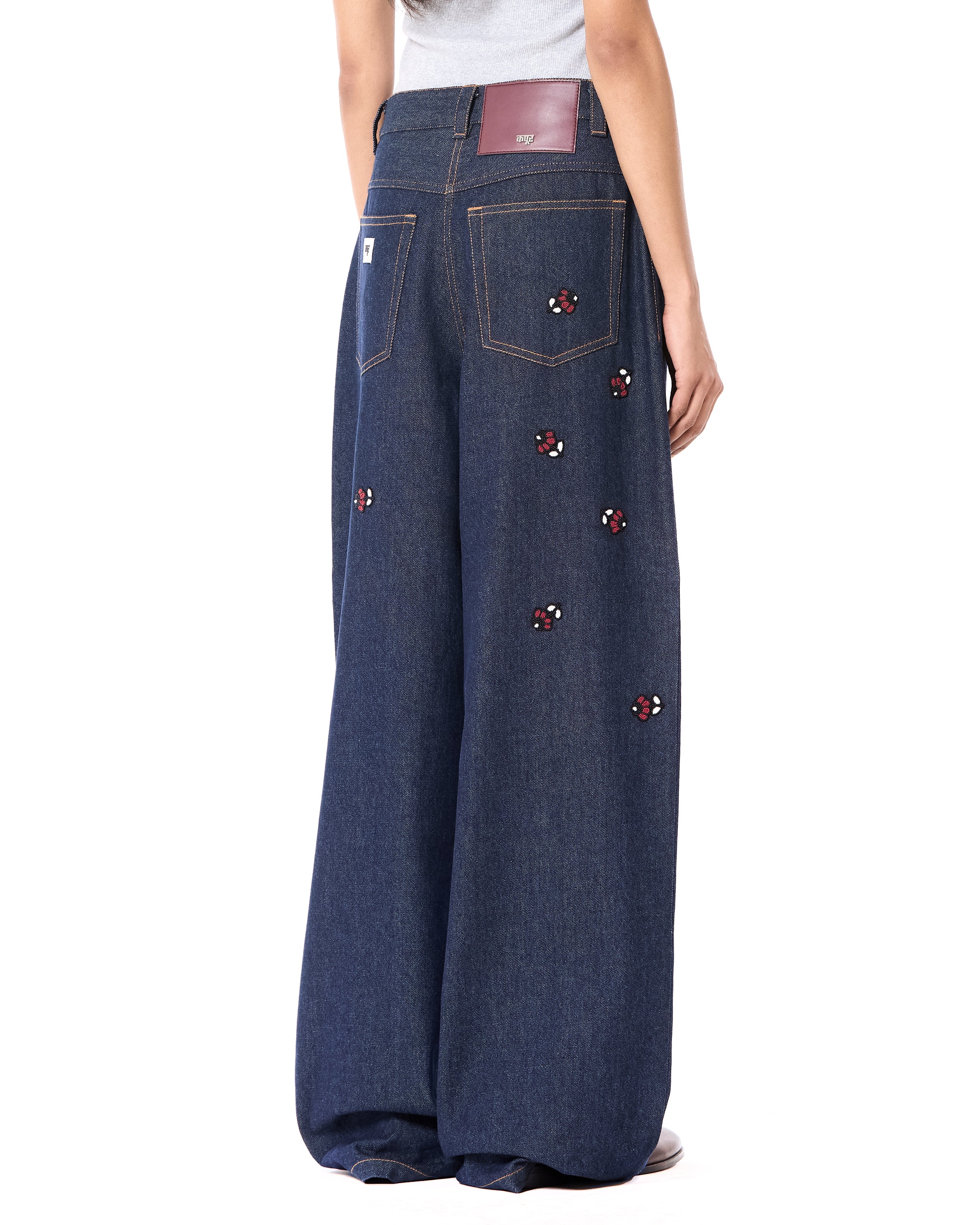 Handcrafted Wide Leg Jeans