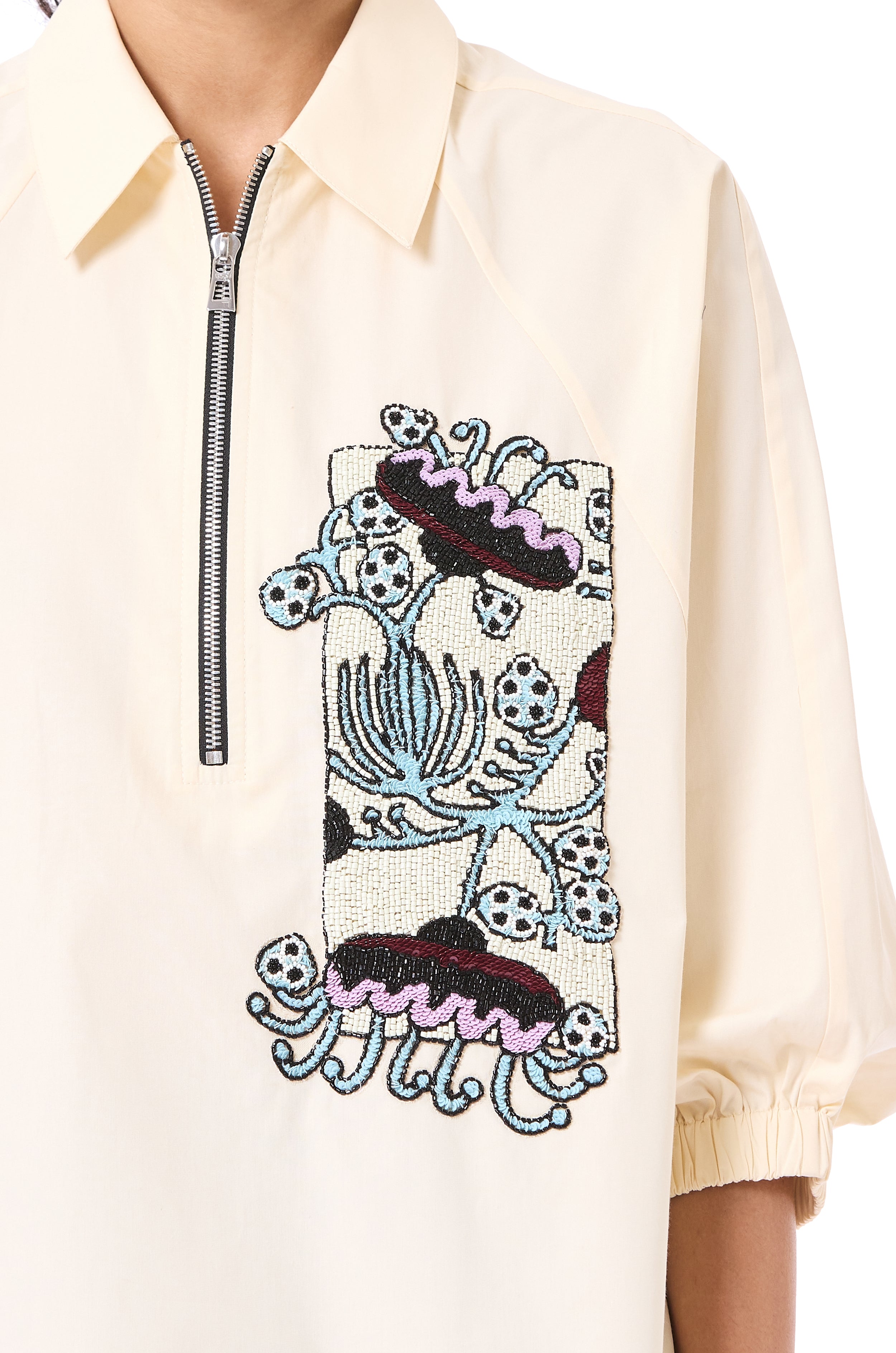 Handcrafted Zip-up Shirt
