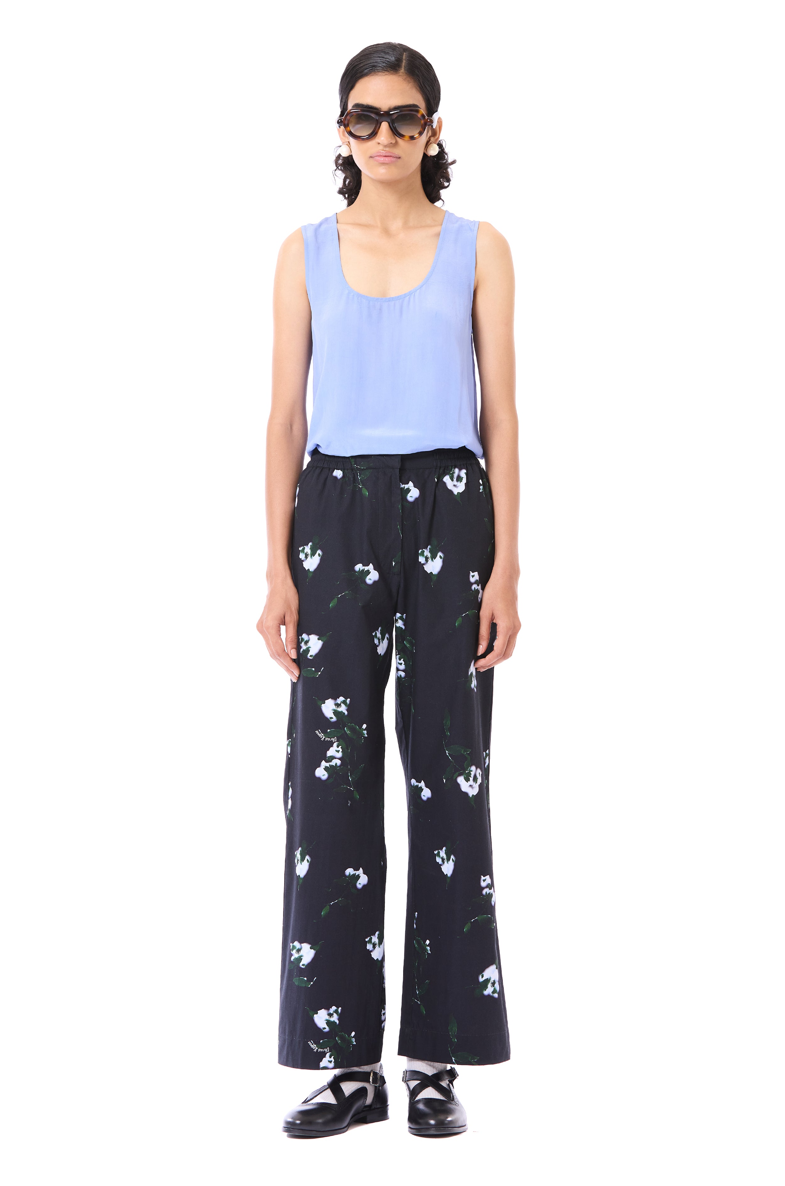 Printed Laced Polo Co-ord Set