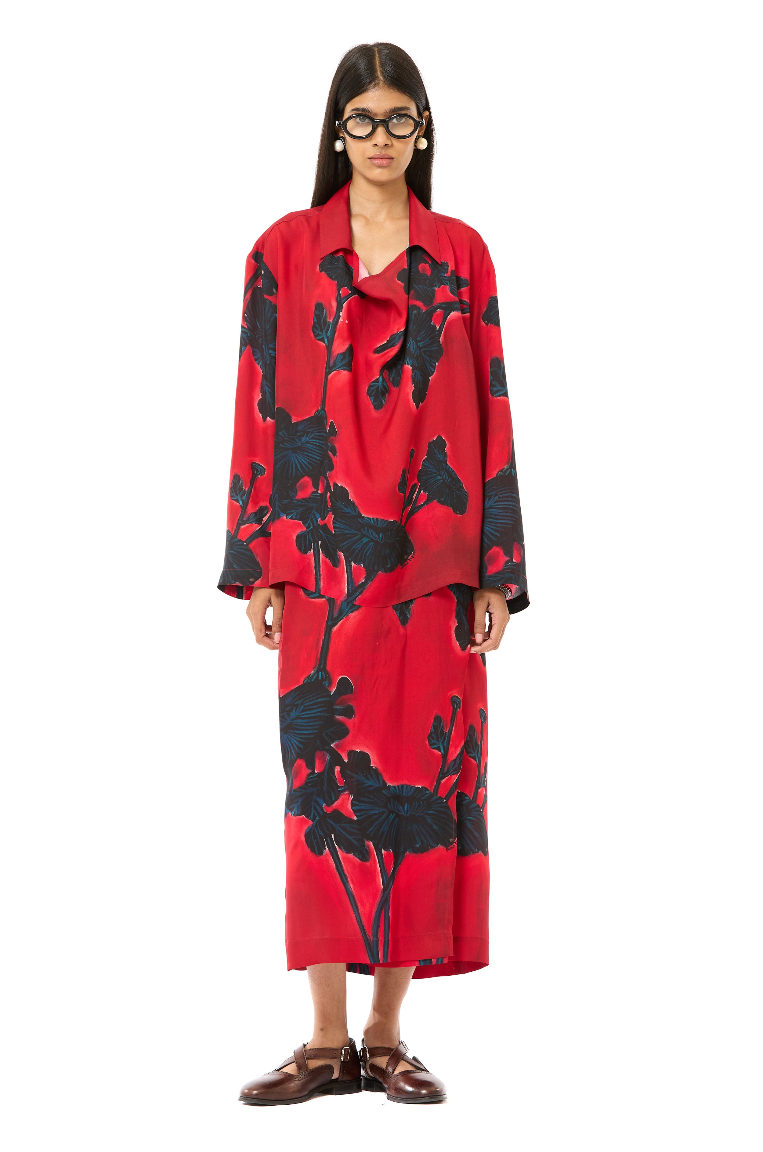Engineered Draped Co-ord Set