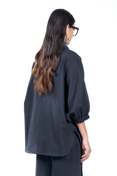 ZIP POCKET BATWING SHIRT