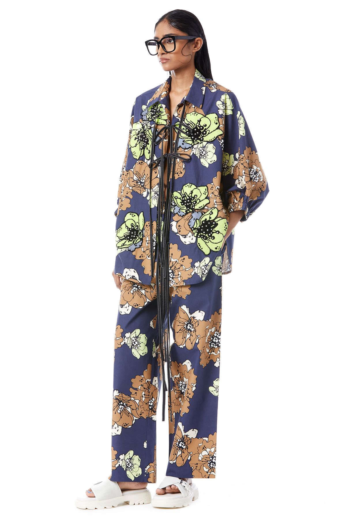 FLORA HAND EMBROIDERED CO-ORD SET
