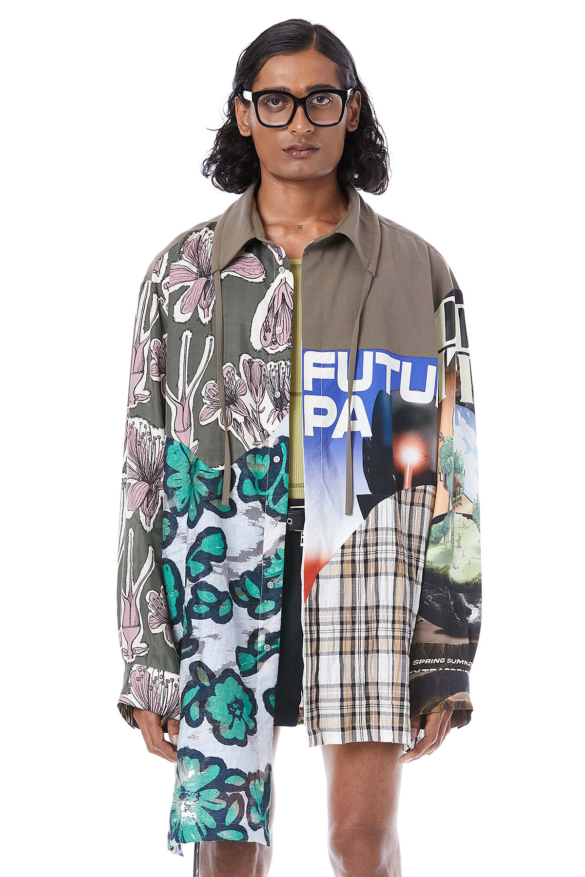 MIX MEDIA OVERSIZED SHIRT