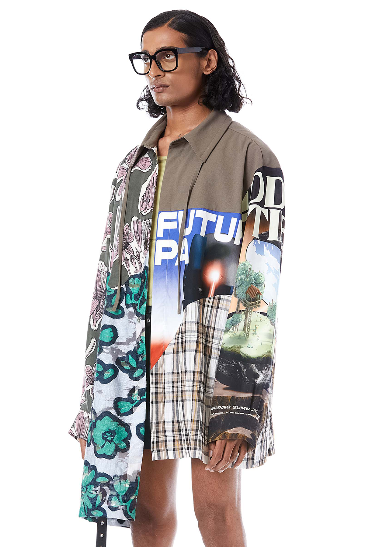 MIX MEDIA OVERSIZED SHIRT