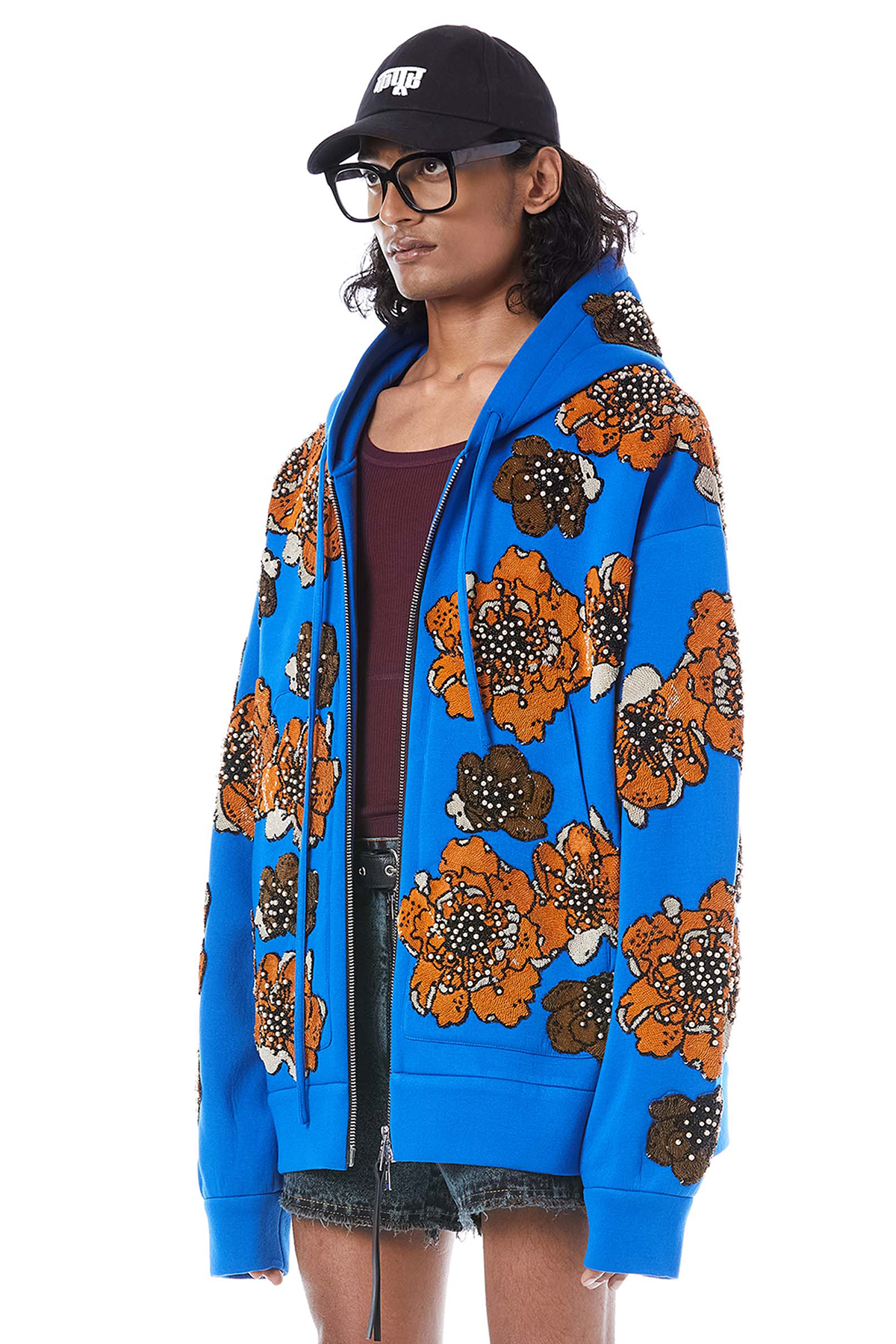 FLORA HAND EMBROIDERED BOMBER JACKET