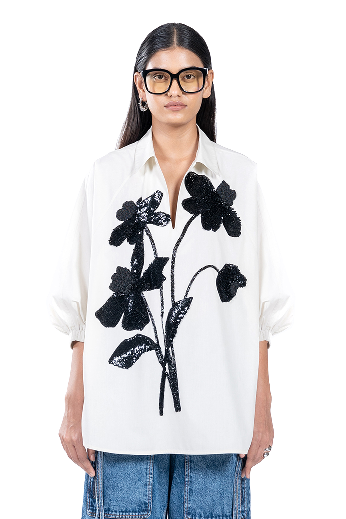 OVERSIZED BOUQUET SHIRT