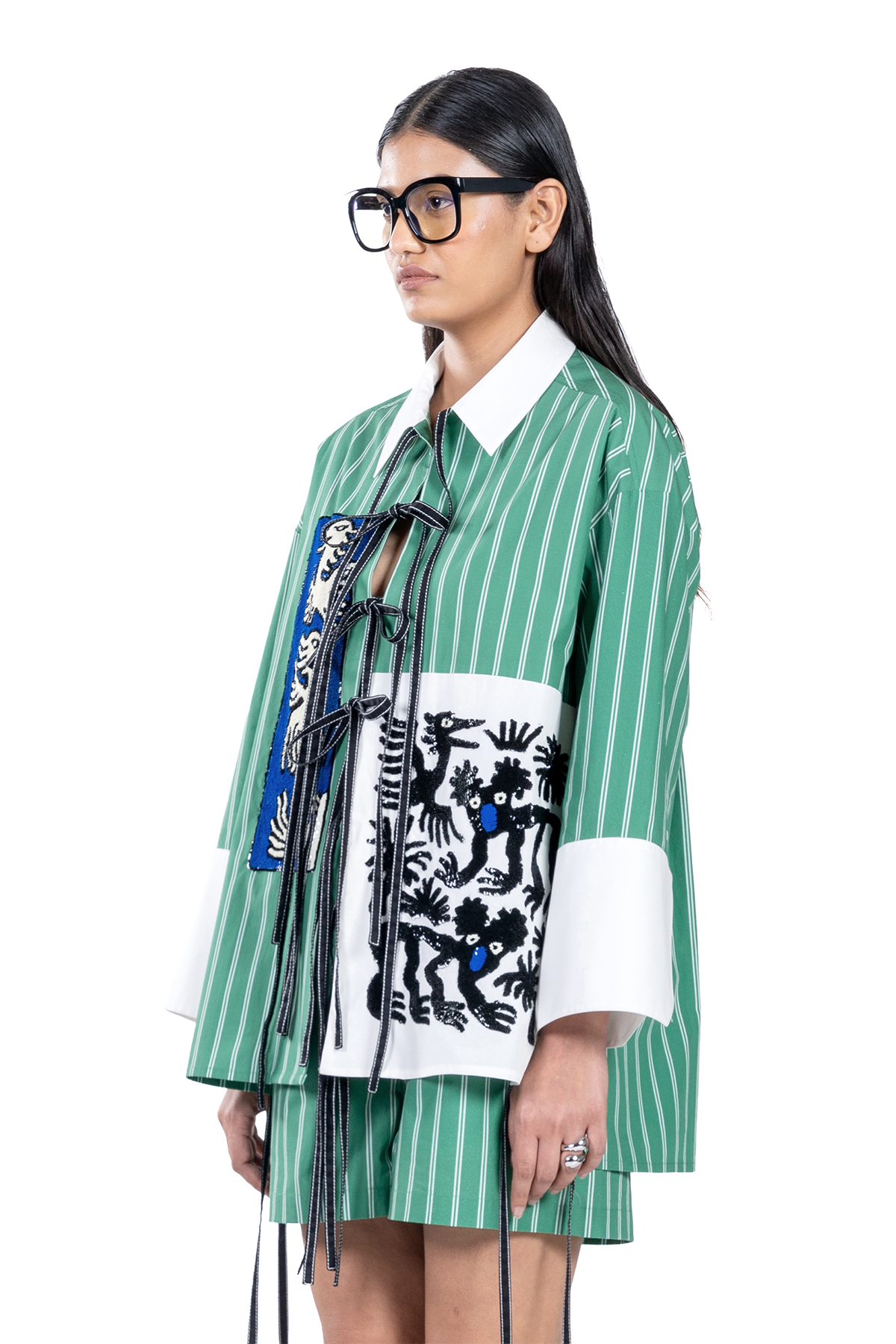 Handcrafted Striper Co-Ord Set