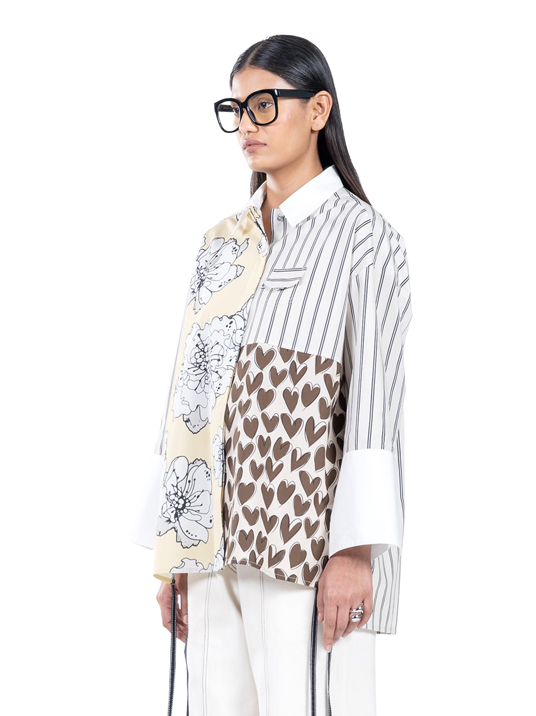 Oversized Paneled Shirt